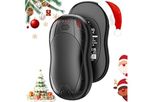 ‎FANDLISS FANDLISS Handwärmer Elektrisch 2er, Taschenwärme, USB Taschenwärmer Wiederverwendbar mit 3 Wärmestufen, Winter Geschenke für Frauen Männer Outdoor Camping Sportarten
