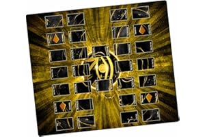 Paramint Eye of Horus, Black - For Yugioh Playmat by Mad Hand - Compatible with Yu-Gi-Oh, TCG - Two-Player Master Rule Duel Field Zones, Large 2-Player Card Game Mat - Original Play Mat & Accessories