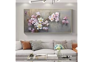 Sarah Duke Set di immagini XXL 5D Diamond Painting con fiore vintage, grande diamante, magnolia, dipinto a mano, per adulti (100 x 50 cm)