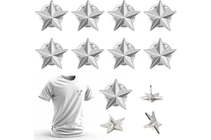 KARELLS Spilla Stella Lega - Bavero Pentagramma Giorno dei Veterani - Premio Militare Argento