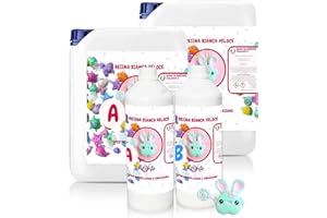 Resin Pro Iwhite Resina Blanca Poliuretanica Para Colada, Bicomponente A + B, Altamente Fluida y De Gran Dureza, Para Las Creaciones de Aficionados y el Prototipado Rápido, gr 1000