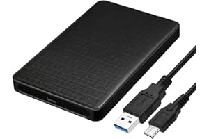 Cablecc USB-C Type-C to 2.5 Inch SATA SSD HDD External Hard Disk Enclosure for Laptop & PC