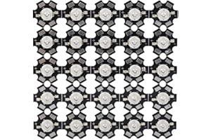 HAOFY 25 sztuk 3W LED ultrafioletowe światło chipowe 395nm-400nm wysokiej mocy UV koraliki diody chipy z aluminiową podstawą