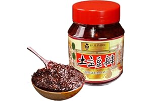 BAILINHOU Pâte de haricots larges de qualité supérieure avec huile de piment, pâte de piment chinoise Doubanjiang, 500 g – Produit original importé du Sichuan