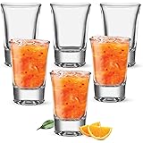 Treo By Milton Hot - Shot Clear Glass Tumbler Set of 6, 40 ml Each, Transparent | Juice | Shot | Wine | Dishwasher Safe