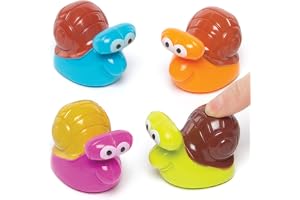 Baker Ross AG663 Snigelracers för barn (förpackning med 4) perfekt för barn att leka med