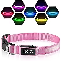 rechargeable flashing dog collars