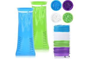 FAMCUCHE Lot de 30 sacs à vomi avec anneau, portables, avec embout, 1000 ml, sacs à vomi pour voiture, enfants, anti-fuite, avec anneau, pour adultes et enfants