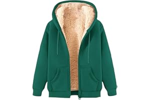 HAOLEI Giacca Pile Donna Fine Fleece Warm con Zip - Autunno Inverno Primavera Sci Montagna Unisex - Manica Lunga Felpa con Cappuccio Pelliccia Morbido Comfort Outdoor 2024 Offerte Abbigliamento Donna