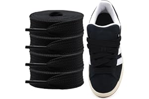 Shecret Cordones Gruesos para Adidas Campus 00s, Pack de 2 Pares, Cordones Planos Anchos de 15mm, Cordones de Reemplazo para Zapatillas