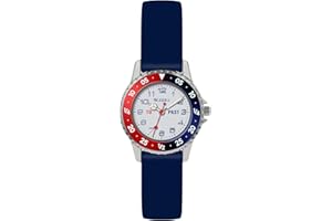 Tikkers Argos Boys Navy Silicone Strap Time Teacher Watch ATK1040