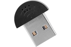 Gegong Pequeño micrófono USB portátil para ordenador, micrófono de reducción de ruido, conector para jugar PC, portátil, grabación, adaptador de audio, compacto, compatible con reconocimiento de voz