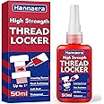 Thread Lock Red 50 ml, High Strength Threadlock, Permanent Threadlocker, Lock & Seal Nuts, Bolts, Fasteners and Metals, Against Losening and Leakage
