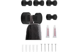 BGL 5-pack självhäftande krokar, kraftiga väggkrokar, vägghängare, handdukskrokar för badrum, kök, dörrar, garderober, skåp
