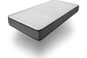 NATURALEX - Matelas 90x190 cm Privilege Promo - Accueil Mousse HR Mémoire de Forme/Blue Latex - Confort Équilibré - Haute Densité - Thermorégulateur - Durable - Réversible - Soutien 7 Zones