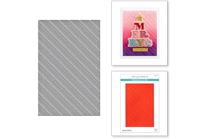 SPELLBINDERS Peppermint Stripes Embossing Folder from The Merry & Bright Collection