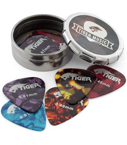 24 Pezzi Plettri Per Chitarra Classica In Celluloide Colorata - Foto 12