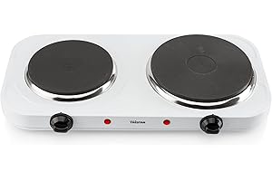 Tristar Plaque chauffante double Acier inoxydable KP-6245 – 2 500 W – Blanc