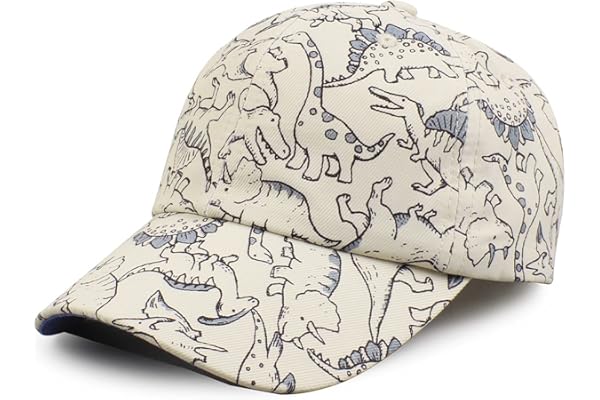 XIAOHAWANG Chapeau De Soleil pour Enfant Dinosaur Casquette De Baseball Été Chapeux Réglable Garçon Fille Casquette
