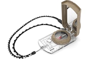 Silva Kompass Outdoor - Spiegelkompass Terra Expedition S - Aus Recycelten Materialien - Peilkompass für Lange Entfernungen - Marschkompass - Skala 1:24k, 1:25k, 1:50k - Kompass Militär