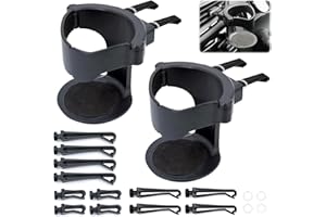 SXCCNW Auto Getränkehalte, 2 Stück Auto Becherhalter, Universeller Dosenhalter Verstellbare Dosenhalter für Auto Flaschenhalter Getränkeständer Kaffeebecher Getränkedose 8.5 x 8 cm Schwarz