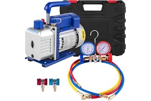 VEVOR 3CFM vakuumpump, 1/4HP vakuumpump, vakuumutrustning, pump 220 V, undertryckspump.