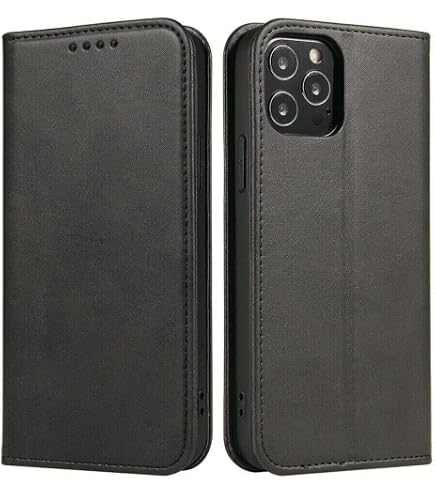 Custodia Cover Cavor Con Portafoglio E Anello Per IPhone 11 Pro Max – Pelle Nera - 3