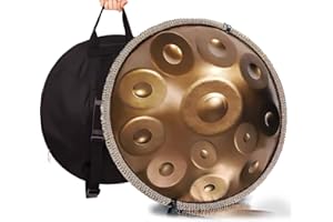 LXHGVKHJ Handpan Drum 432Hz/440Hz, 9/10/12 Note Strumento A Percussione da 55cm con Treppiede, Handpan in Acciaio per Meditazione, Yoga E Guarigione Sonora (Color : 440Hz, Size : 12 Notes)