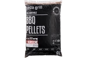 GEDA Grill 100% Hartholz Pellets, Grillpellets BBQ Pellets für Pelletsmoker, Pizzaofen, Räucherofen (Kirsche)
