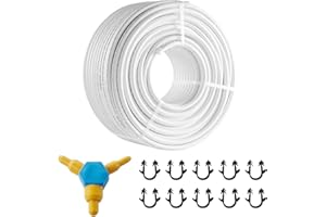 VEVOR Tubo PEX Alluminio per Riscaldamento a Pavimento Rotolo 100m, Tubo PEX-AL-PEX in Composito Alluminio-Plastica Φ16mm Spessore 2mm, Tubo Barriera all'Ossigeno per Liquido Gas Acqua Calda Fredda