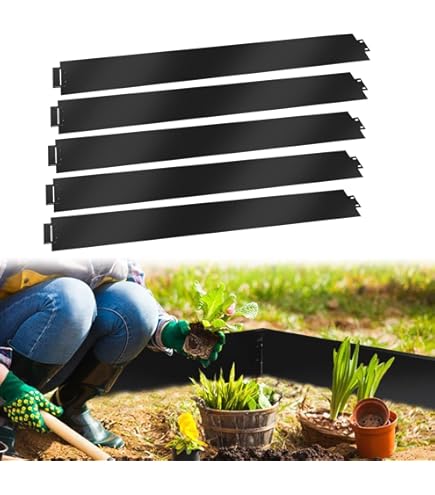 Rasenkante Metall 30m X 20cm | Verzinkte Beetumrandung Mit Dornen | Garten-Einfassung