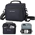 K&F Concept Camera Sling Bag Small Crossbody Camera Case DSLR/Mirrorless Compact Shoulder Photography Bags for Photographers