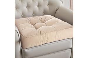 EDIMENS 50x50x12cm Garden Chair Cushions – Soft, Thick, Firm Cotton Seat Pad Cushion, Indoor Seat Pads for Garden, Dining Chair, Patio, Bistro Chairs Booster– All-Weather Comfort (UK Design)