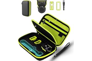 ‎GIULIA BEAUTY Giulia Beauty Kamm und Etui Version Patentiert Kompatibel mit One Blade Face+Body QP2520, QP2530, QP2620, QP2630, Schutz, Körperkamm, Bürste - EUIPO Nummer: 015048382-0001