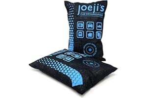 JOEJI'S KITCHEN Joejis 2 x 500 g worki wielokrotnego użytku do osuszacza samochodowego – żel krzemionkowy – pochłaniają wilgoć, aby zapobiec kondensacji mgły – odmgławiacz szyby samochodowej