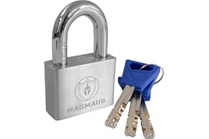 Magmaus® PDL/50 [Never-Rust] Heavy Duty Padlock Outdoor Weatherproof - [10mm Anti-Cut Shackle] - [High Security Protection] - Ideal Gate or Shed Lock (50 mm)