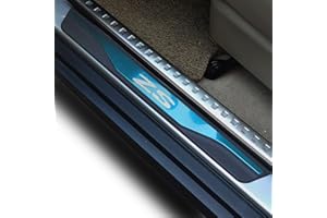 GZBFTDH Protection Seuils de Porte Voiture pièces pour MG ZS Auto Accessoires Portière Pédales Protecteur en Acier Inoxydable Plastique Plaque