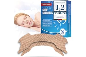 SALEEPENDENT 50 Stück Nasenpflaster schnarchen,Anti Schnarchen Pflaster,Schnarchpflaster Breathe Nase Nasal Stripes,Anti Schnarch Nose Strips für SchlafGegen