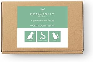 Dragonfly Products Worm Count Test Kit for Dogs and Cats | Natural Worming Treatment approach with Feclab | Worm Egg | Lung Worm (Worm Test)