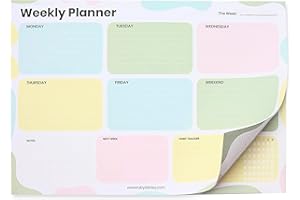 Weekly Planner - Organise Your Week With Ease. To Do List Pad. 100 Week Planner by Ruby Ashley