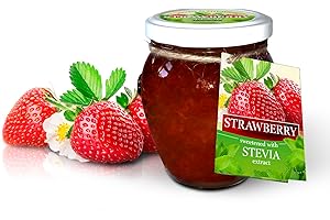 FRUIT JAR Natreen Marmelade aus regionalen Früchten mit natürlichem Stevia ❘ Ohne Zucker Konfitüre ❘ Ohne Konservierungsstoffe ❘ Gesunde Wahl für Frühstück, Snack und zum Backen ❘ Glutenfreie Fruchtmarmelade
