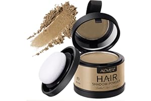 ZOXPM Retouche Racines Cheveux, 4g Poudre de Racine de Cheveux, Poudre capillaire, Densificateur de cheveux, Hairline Cover Up Powder pour Homme et Femme (Or)