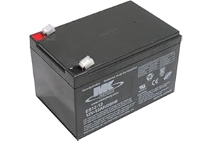 MK BATTERY 12V 12Ah MK Sealed Lead Acid (AGM) Mobility Scooter Battery (ES12-12) (One Colour / One Size)