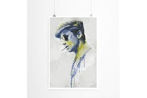 SINUS ART Jean Paul Belmondo Papier photo brillant 90 x 60 cm sur Masterclass Metallic Pearl
