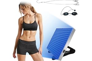 FUNTHY Bräunungslicht Solarium Portable Tanning Lamp für Home Gesichtsbräunung Tageslicht für Gesicht und Körper für zu Hause with Adjustable Stand and Hanging Hooks (bb)