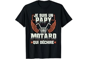 CADEAUX MOTARD HOMMES & TEE SHIRT MOTORCYCLE MOTO T-shirt Motard Hommes Papy Moto Cadeau Motorcycle Motards T-Shirt