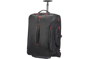 Samsonite Paradiver Light - Borsone/Zaino con 2 Ruote S, 55 cm, 51 L, Nero (Black)