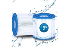 DIFCUL Hot Tub Filter Cartridge VI for All Lay-Z-Spa Models,Bestway Filter Replacement for Lay-Z-Spa Miami, Swimming Pool, Vegas, Monaco, Palm Springs,2 Filters