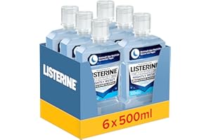 ‎LISTERINE LISTERINE Advanced Nightly Reset milder Geschmack (6x500 ml), Mundspülung zur Reminalisierung des Zahnschmelzes, bekämpft über Nacht die Spuren des Tages und reinigt tiefenwirksam