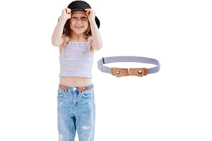 Kajeer Ceinture élastique pour garçons sans boucle - Ceinture invisible ajustable pour 50-81 cm pour les enfants de 2 à 15 ans